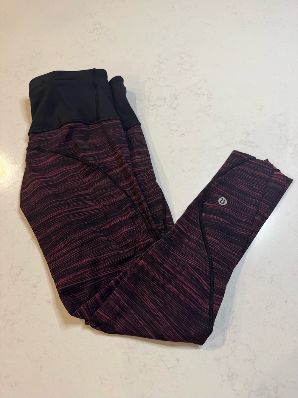 Lululemon Women’s Maroon Space-Dye Leggings